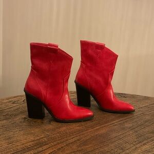 DV by Dolce Vita Bold Red Ankle Booties